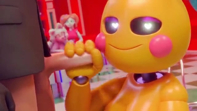 Toy Chica Takes Cum In Her Mouth After Being Pounded By A Human