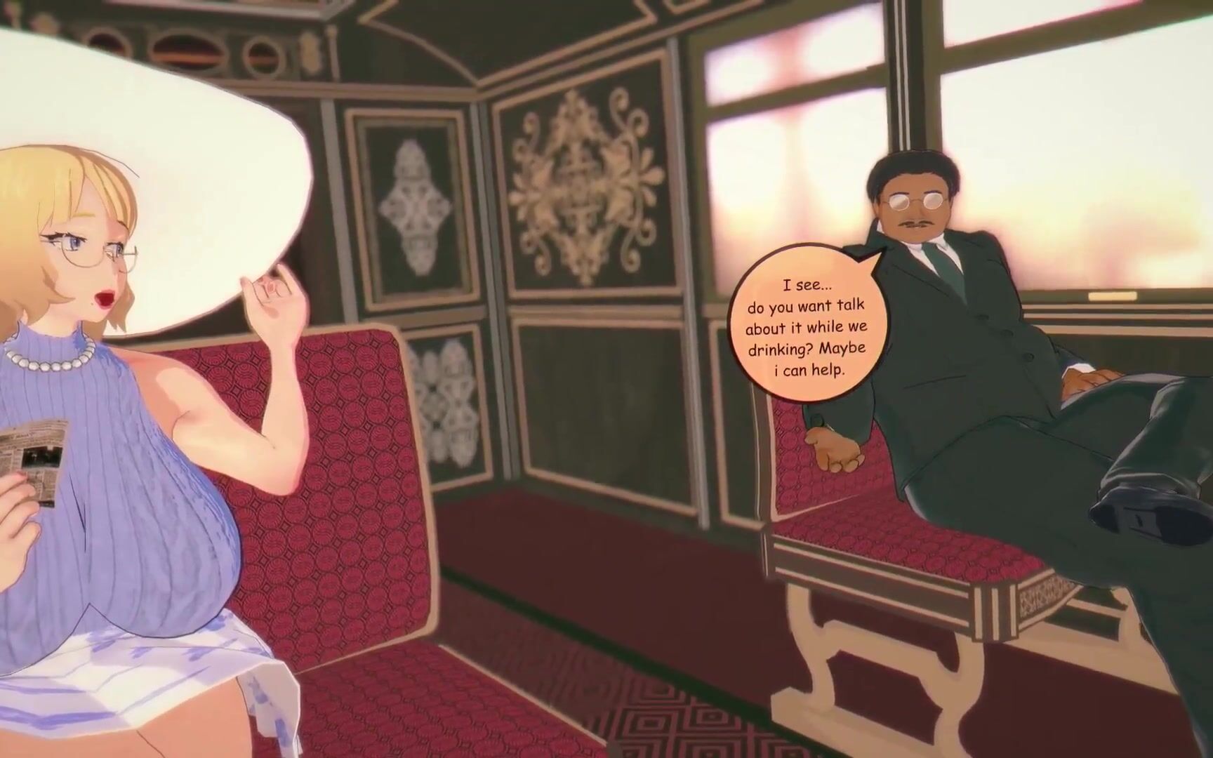 Married Blonde Gets Fucked By Her Boss On The Train