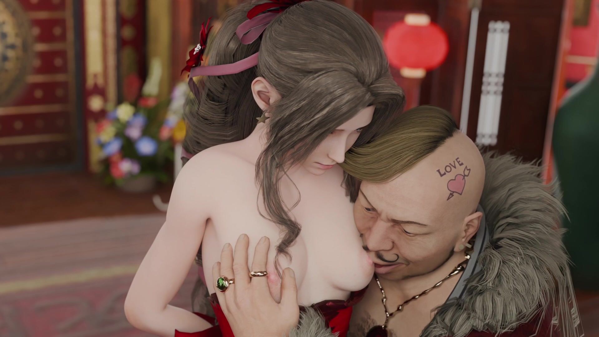 Don Corneo Turns Demure Aerith Gainsborough Into His Personal Sex Slave