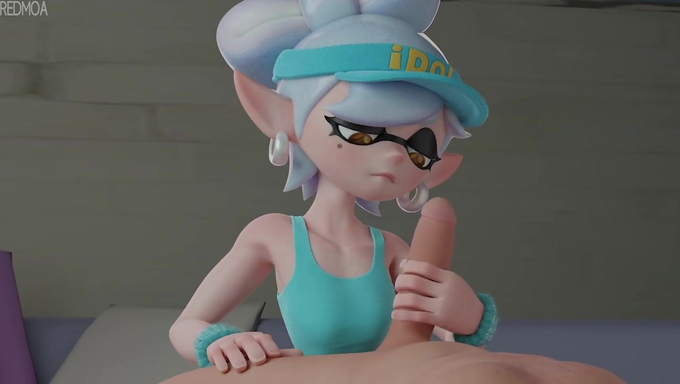 Marie Panics And Slaps A Cock About To Burst Cum In The Living Room