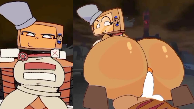Horny Cookieware Wants Block To Fill Her In Public