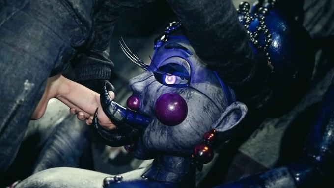 Ballora Gets Tied Down And Uses Her Split Robotic Tongue To Blow A Cock