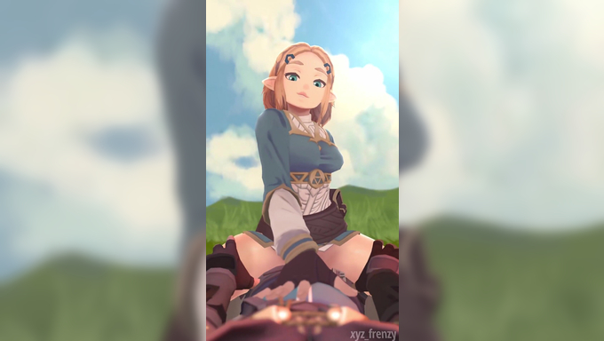 Princess Zelda Takes Control And Rides A Big Cock On The Field