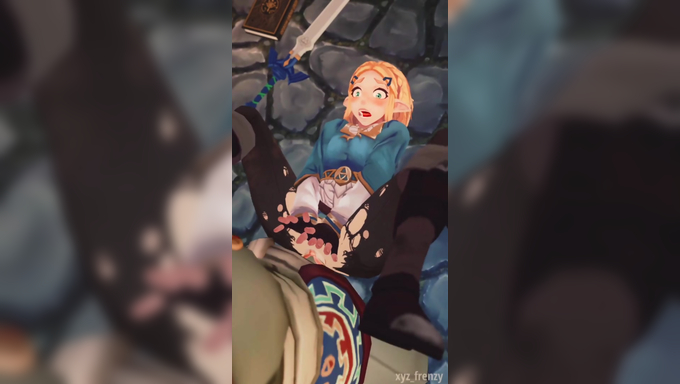 Princess Zelda Gets Brutally Impregnated By A Monster Cock On The Floor