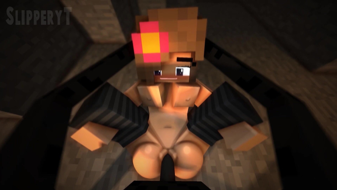 Enderman Penetrates Jenny's Pussy In The Dungeon