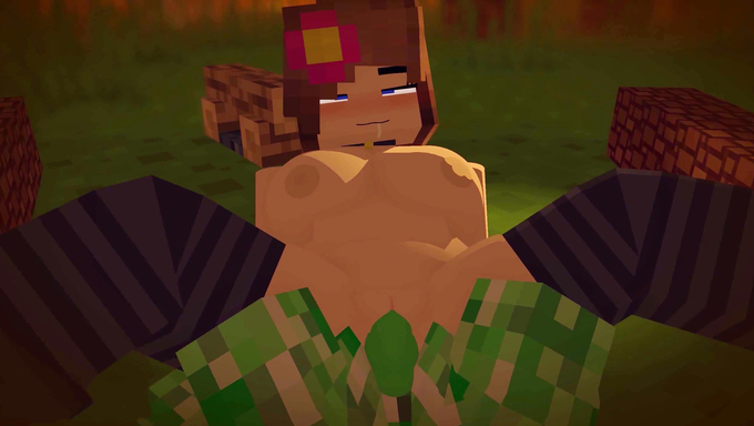 Jenny Meets A Creeper In The Forest And Gets Smashed