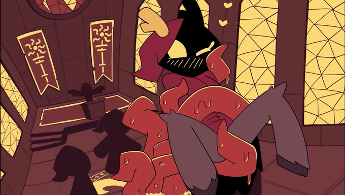 Furry Wizard Gets Restrained And Penetrated By A Tentacle Monster