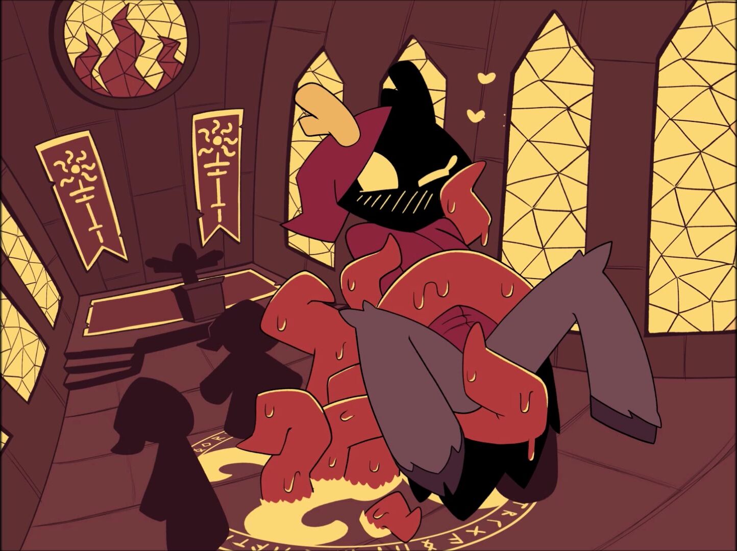 Furry Wizard Gets Restrained And Penetrated By A Tentacle Monster