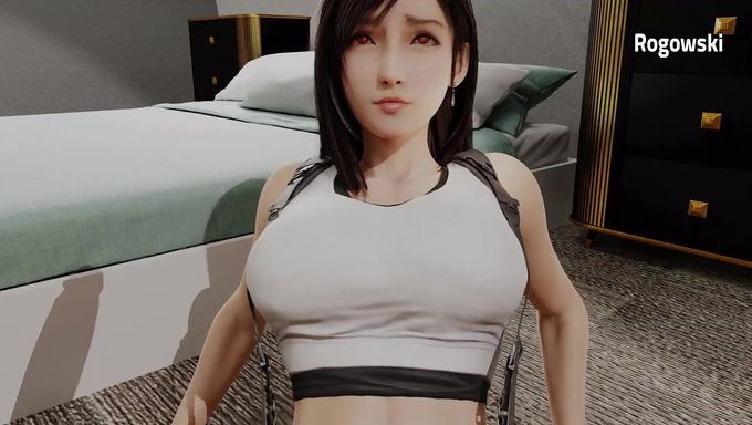 Stranger Ruins Tifa Lockhart's Day With A Bulldog Position Creampie