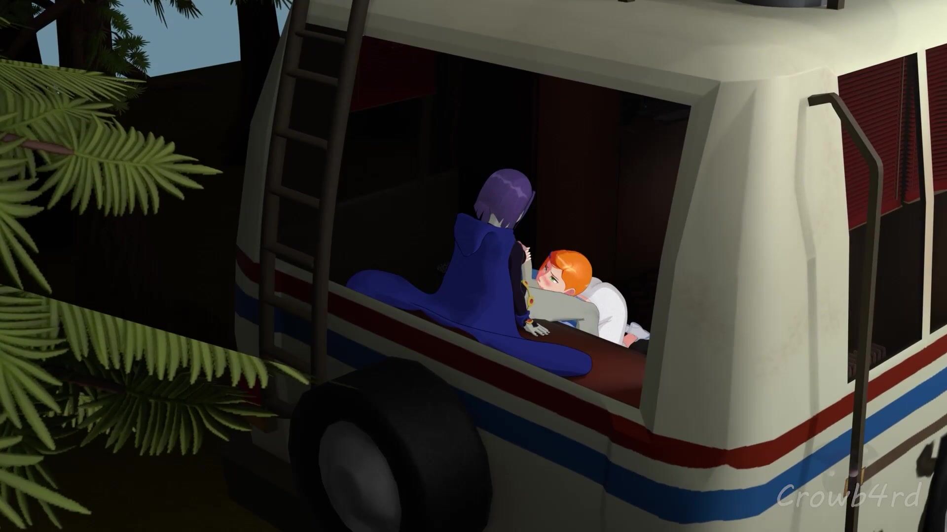 Gwen Tennyson Teases Futa Raven And Devours Her Cock Inside Her Uncle\