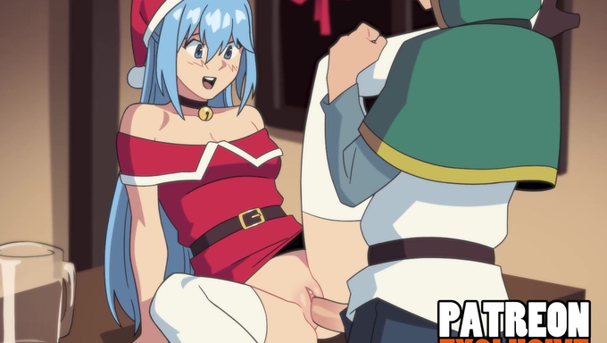 Kazuma Satou Breeds Aqua On Christmas