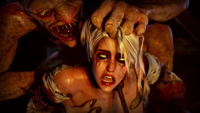Ciri Gets Enslaved And Rammed By A Goblin
