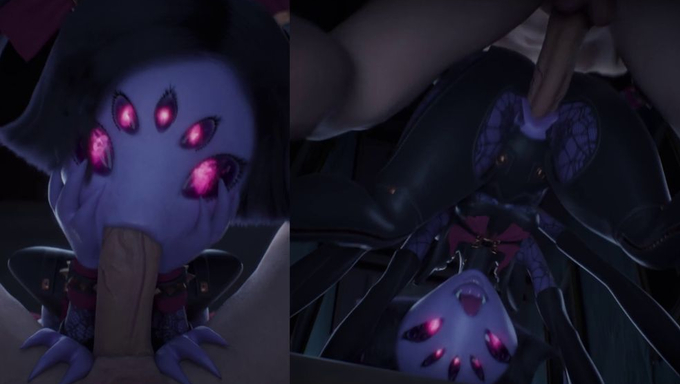 Muffet Discovers The Thrill Of Cock For The Very First Time