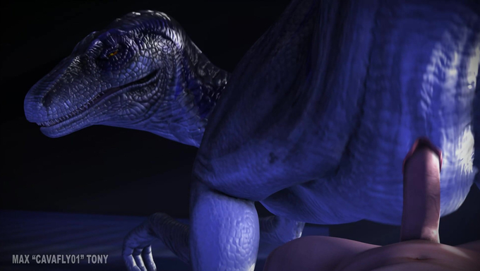 Fierce Raptor Swaps Her Primal Hunger Into Breeding Session With A Human Cock