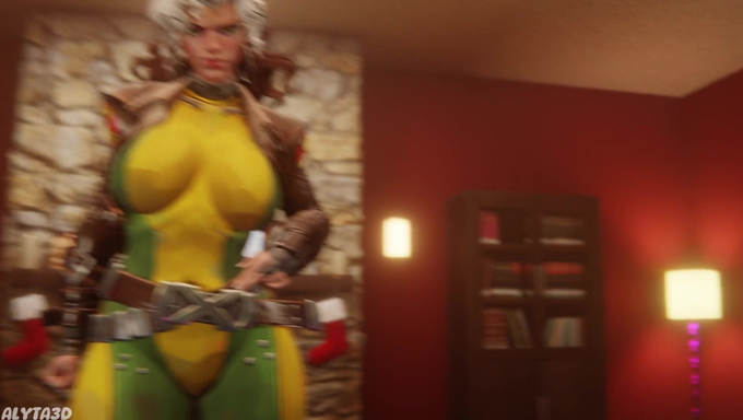 Marvel Babes Enjoy Pleasuring A Dick On Christmas