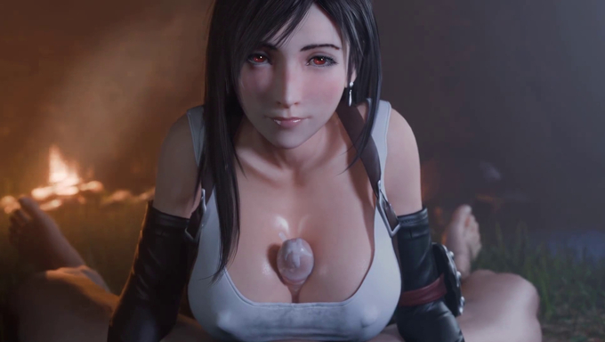 Tifa Lockhart's Outdoor Fantasy Cum Load