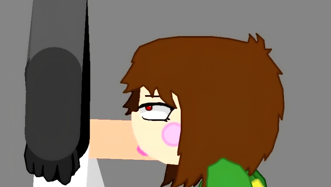 Chara Dreemurr Sucks And Bounces On Cocks Before Slicing In A Blink
