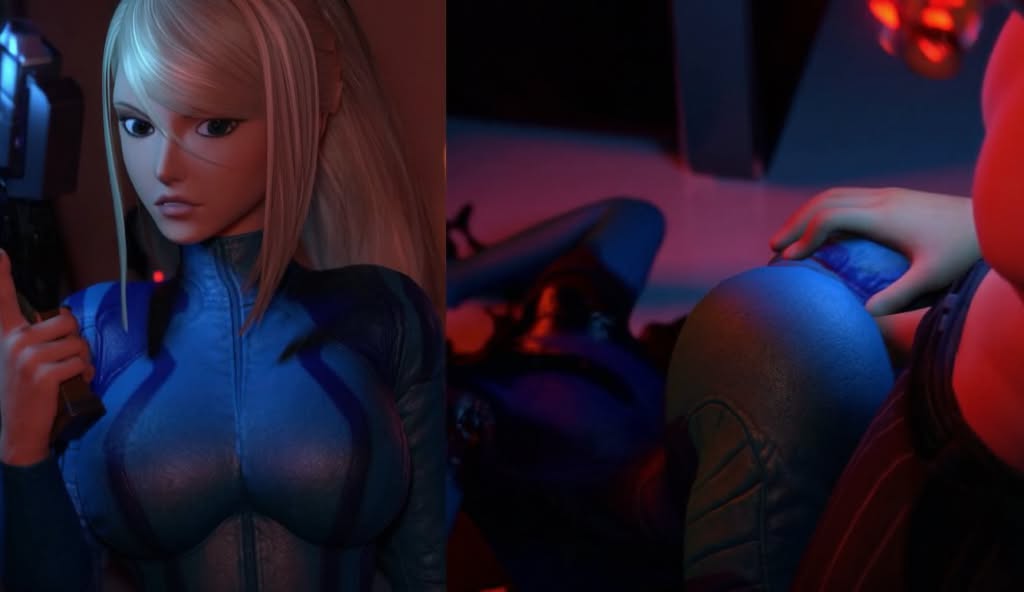 Samus Aran Gets Decapitated Before Her Head And Body Are Creampied