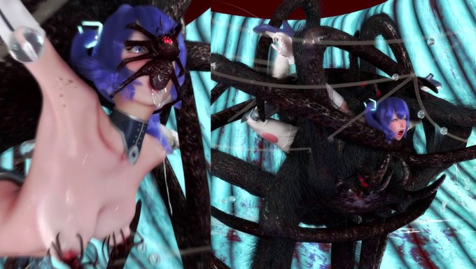 Poor Ulala Gets Violated And Impregnated By A Giant Spider And Its Spiderlings