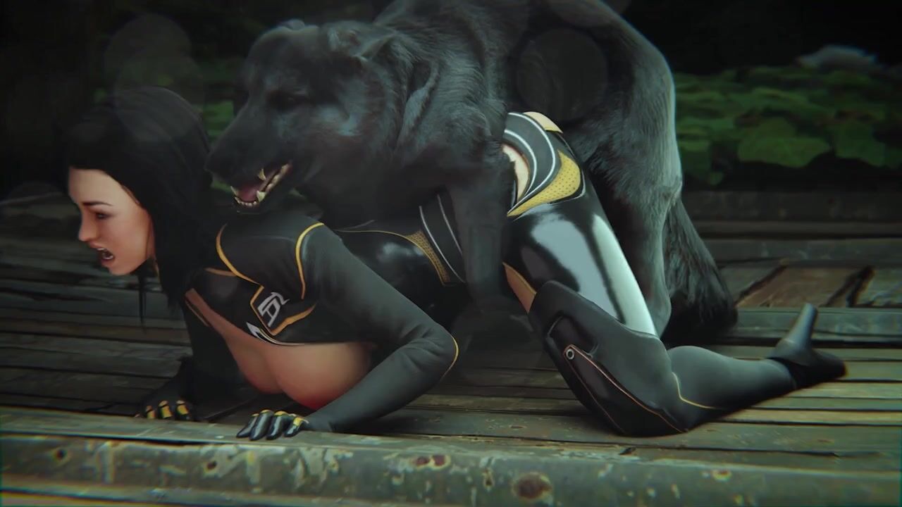 Miranda Lawson Gets Impregnated By A Dog Outdoors