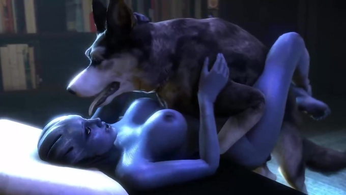 Liara T’Soni Railed By A Pussy‑Hungry Big Dog In Bed