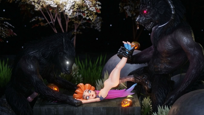 Petite Warrior Zoe Gets Creampied By A Demon Minotaur In Another Dimension