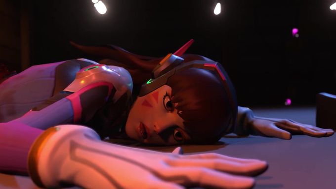 Poor D.Va Steps Into A Trap Before Getting Her Body Sliced And Pounded