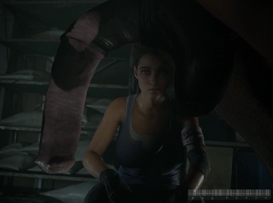 Jill Valentine Checks The Horse’s Stud Before Claire Redfield Takes It All In Her Ass
