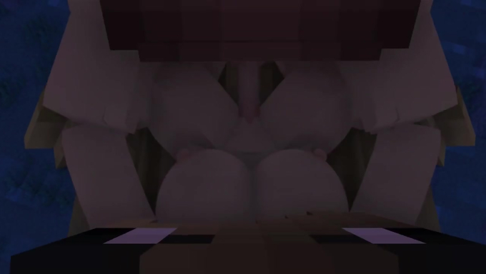 Minecraft Lovers Get Intimate In Missionary Position On A Boat