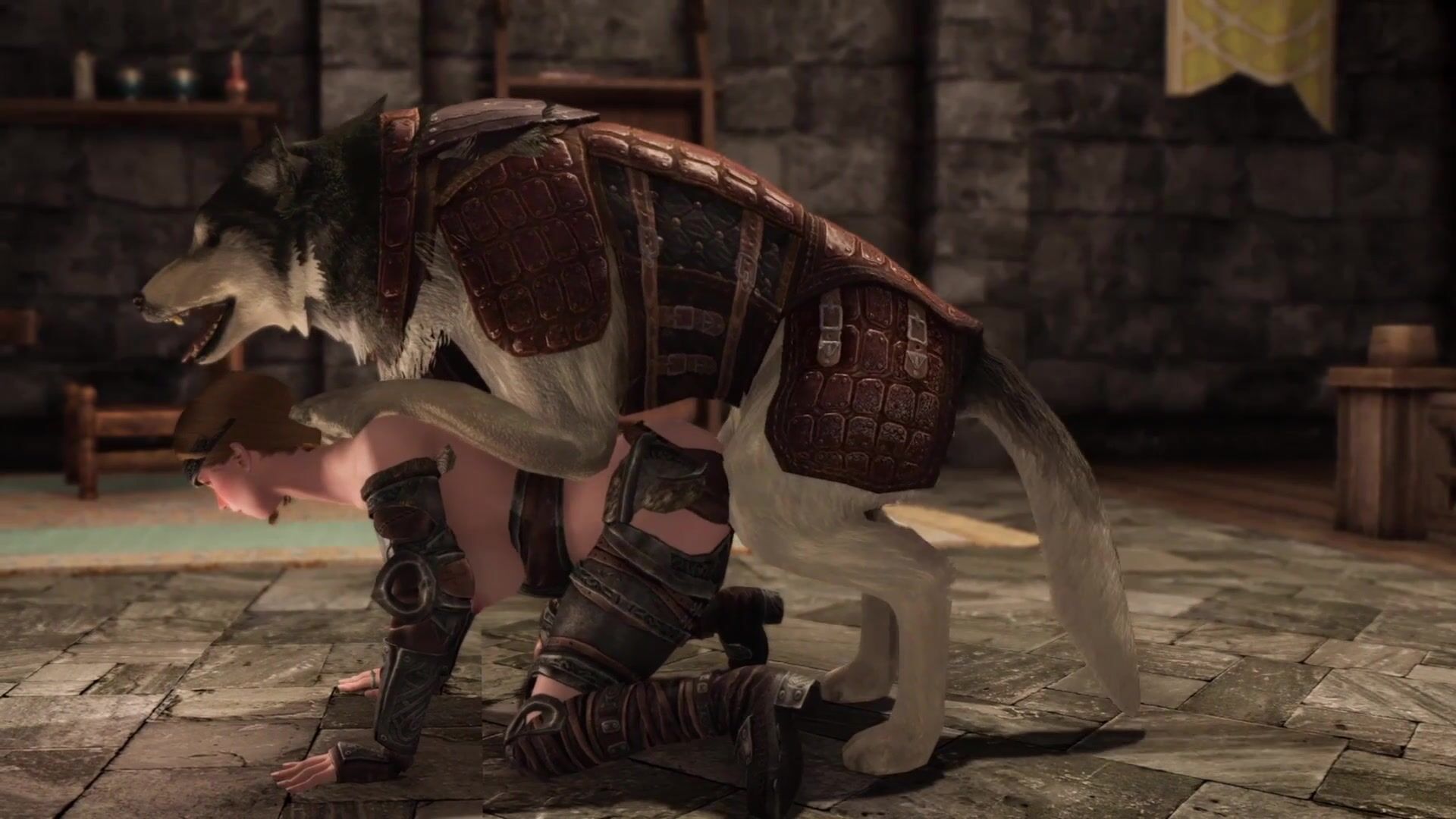 Lydia Submits To Her Dog And Gets Fucked On The Floor
