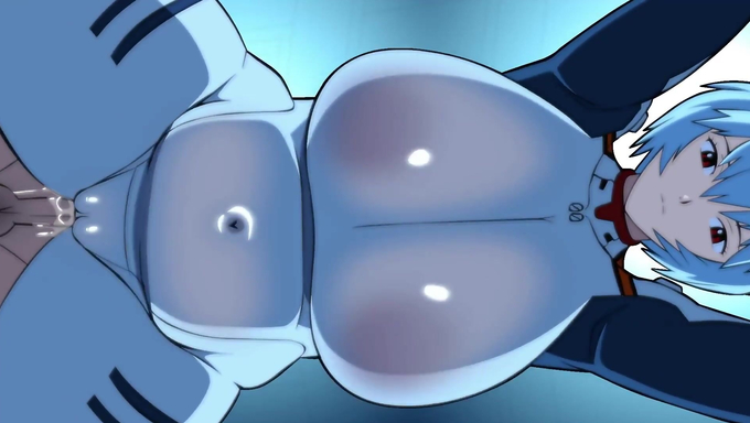 Thick Busty Rei Ayanami Bounces Her Tits As She Gets Pounded From Behind