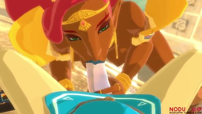 Urbosa Takes Her Man's Cock In Her Pussy After A Blowjob