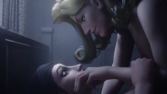 Emma Grace Frost Shoves Her Finger Into Hela's Mouth And Rides Her Cock