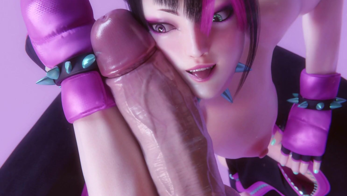 Huge Titted Juri Han Gets Her Ass Stretched And Filled By A Giant Cock