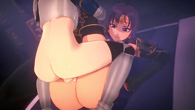 Slime Fighter Keeps A Firm Grip On Tora's Legs While Fucking Her