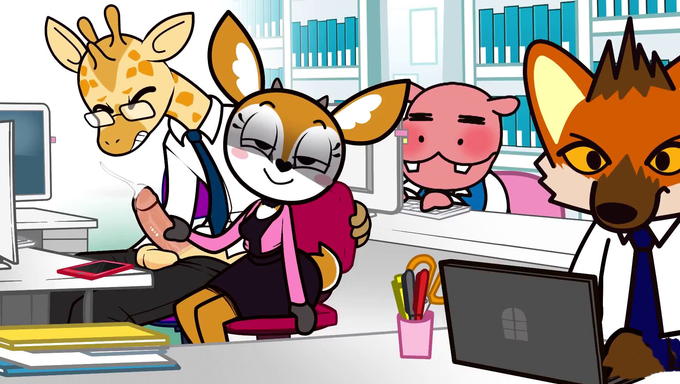 Tsunoda And Rinta Risk Their Careers For Office Sex