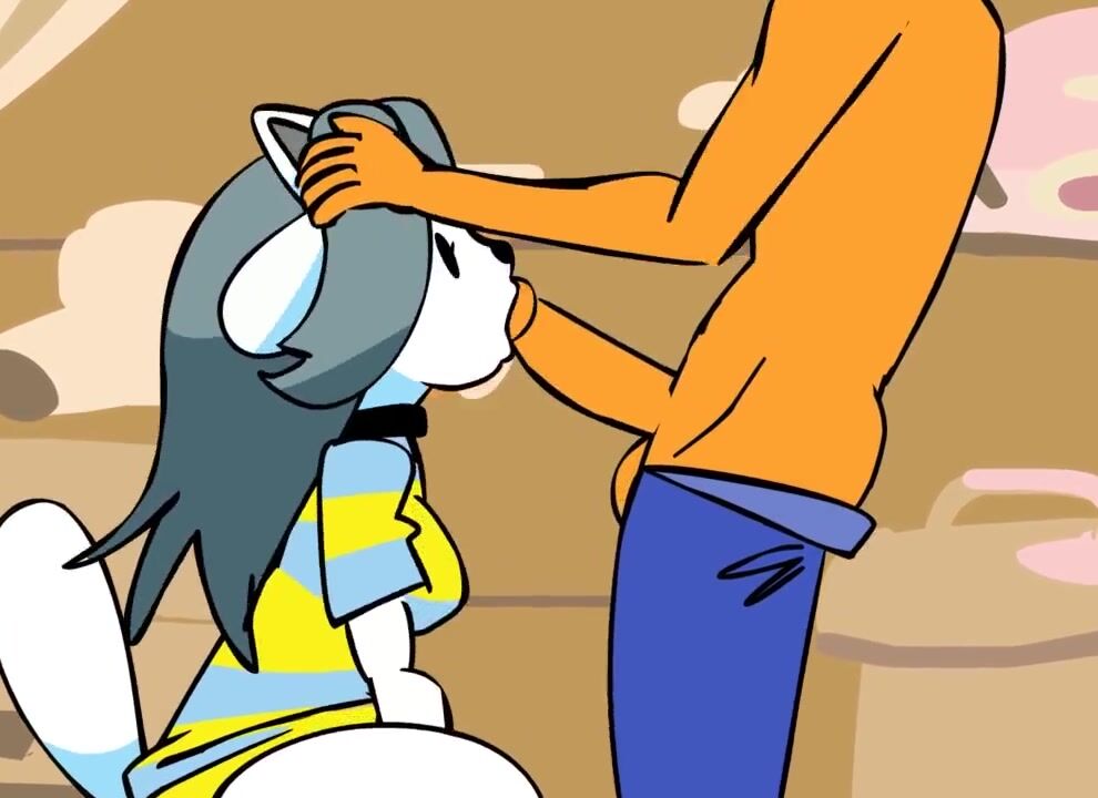 Temmie Serves Her Customer A Hot Blowjob Instead Of A Hot Coffee