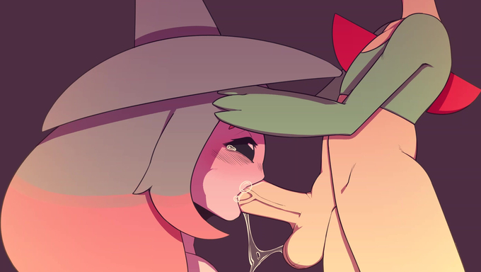 Gardevoir Fucks Hatterene’s Mouth While Someone Watches