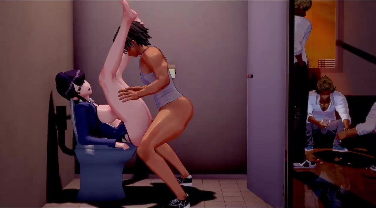 Shouko Komi Gets Creampied Multiple Times In A Public Toilet By Male Students