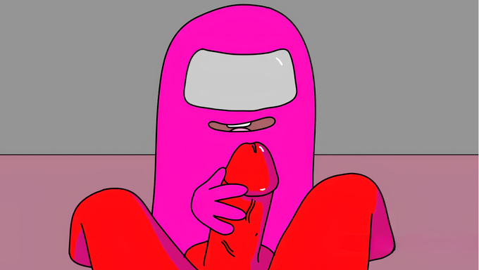 Pink Character Handjobs An Impostor Until He Cums