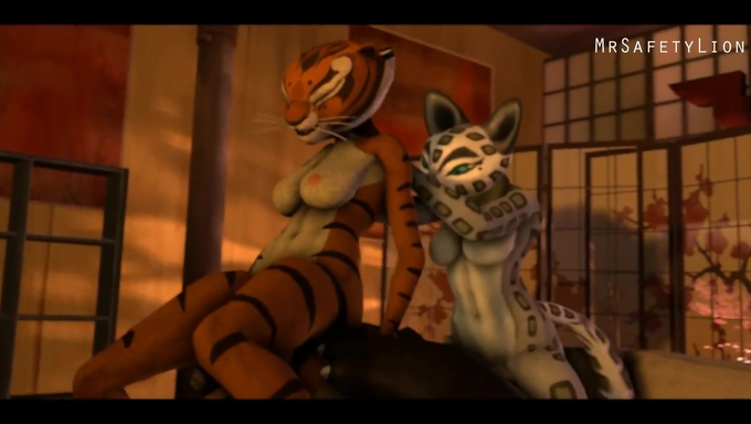 Compilation Of Master Tigress Getting Roughly Pounded By The Kung Fu Panda Cast