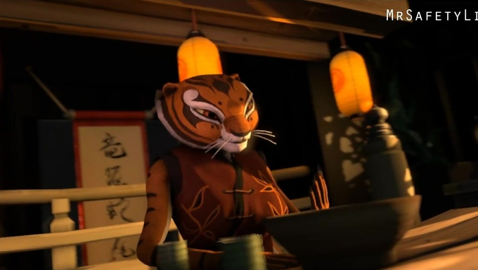 Compilation Of Master Tigress Getting Roughly Pounded By The Kung Fu Panda Cast
