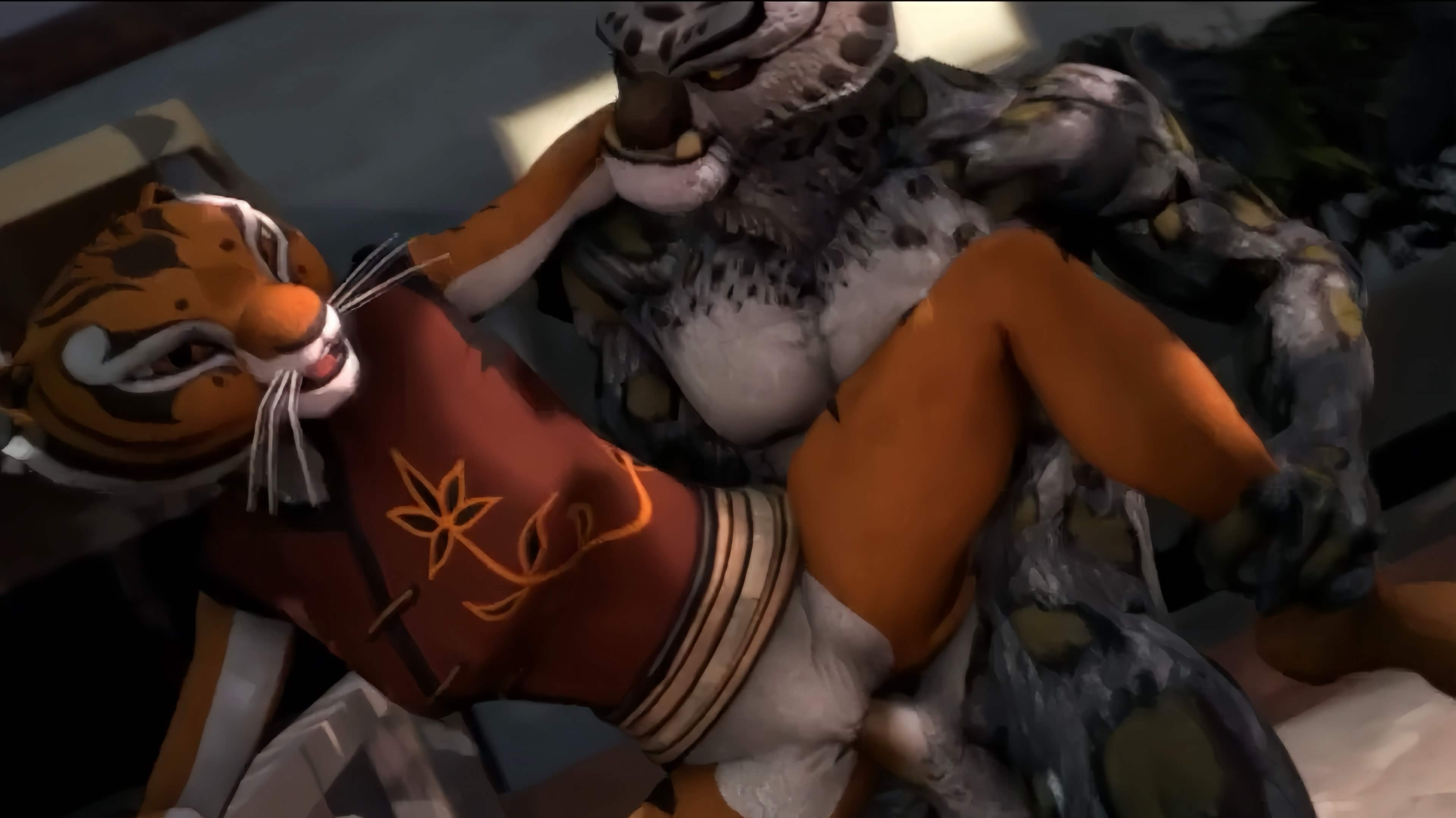 Compilation Of Master Tigress Getting Roughly Pounded By The Kung Fu Panda Cast