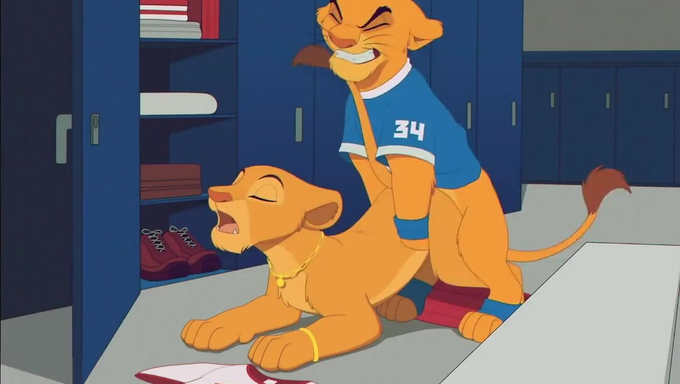 Nala Gets Pounded By Simba In The School Locker Room