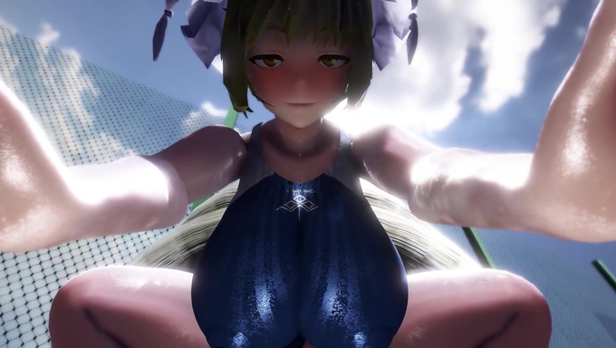 Busty Ran Yakumo Rides A Cock Outdoors In A Close Up POV