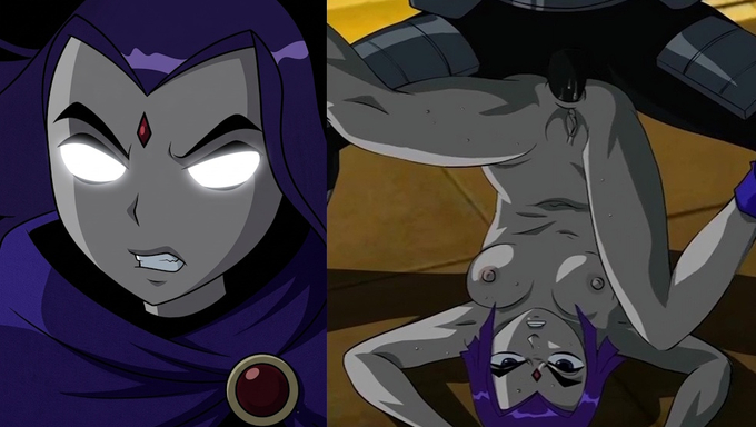 Raven Gets Her Holes Destroyed By Deathstroke