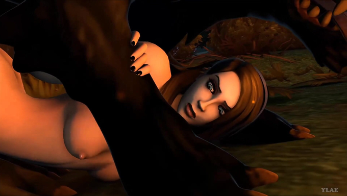 Sexy Woman Gets Caught And Nailed In The Forest By A Werewolf