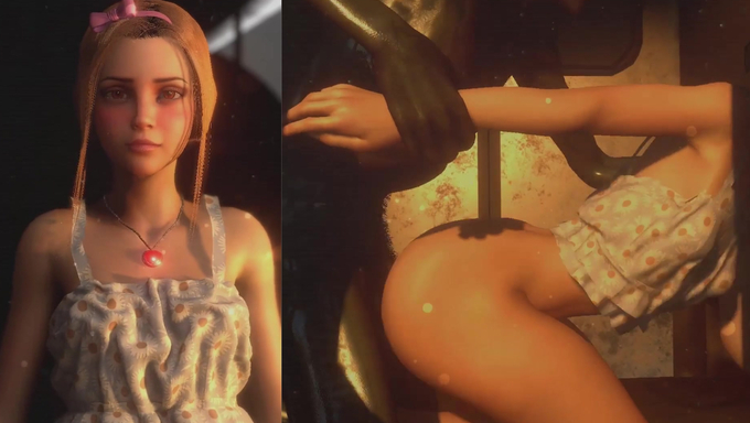 Blonde Girl Helplessly Gets Rammed By A Goblin In The Subway