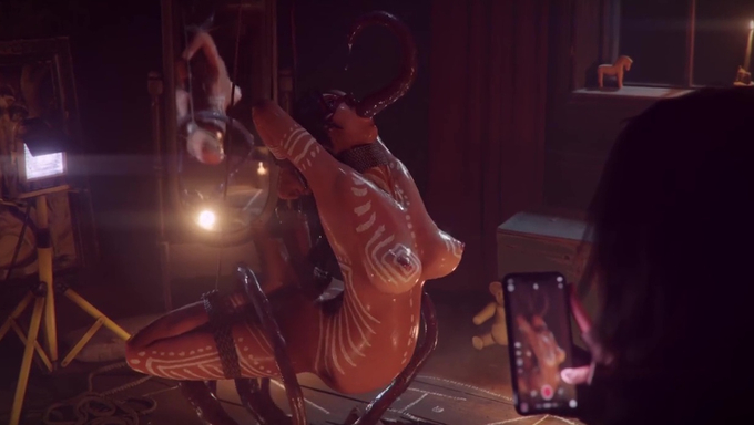 Lara Croft Gets Tied Up And Penetrated By Tentacles