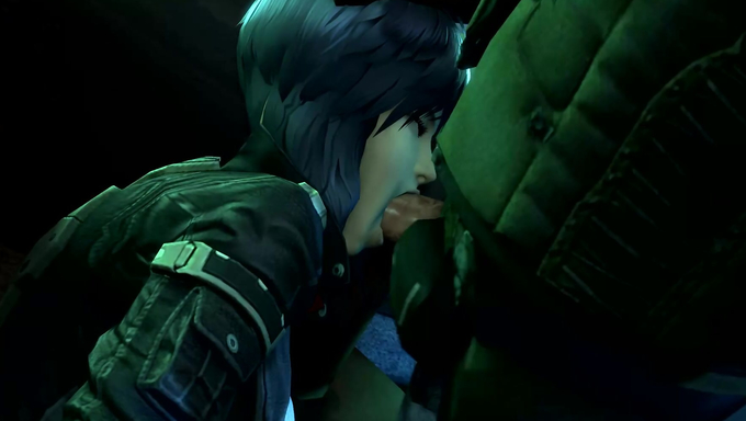 Motoko Kusanagi Gets Knocked Out And Plowed On The Couch